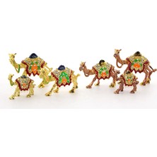 Die Grup  Swarovski Taşlı 3'lü Deve Seti Model 1