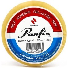  panfix selefon bant 12mm x 66 metre selulozlu ctub1tr-12x66 (12 li paket)