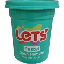  lets oyun hamuru tek renk pastel yeşil 110 gram