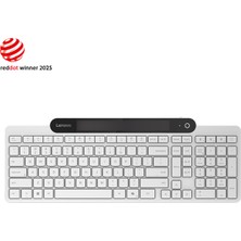 Lenovo 800 GY41R69599 Self-Charging Şarjlı Bluetooth (Aı) Türkçe Q Beyaz Klavye – Türkçe 179