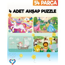 Esa Kids 54 Parçalı Montessori Ahşap Puzzle – 6 Yaş Üzeri Eğitici Oyuncak
