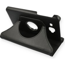 Die Grup  Samsung Galaxy T280 Tab A 7 Kılıf 360 Tablet Deri Kılıf - Siyah