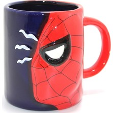 Die Grup  3D Spiderman Tasarımlı Porselen Kupa Bardak