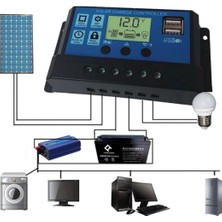 Çınar Hobi Akü Şarj Kontrol Cihazı 20 Amper Solar Güneş Paneli -12V-24V