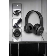 Ulu Pazarlama Kulak Üstü Tf Kart ve Aux Destekli Ergonomik Bluetooth Kulaklık