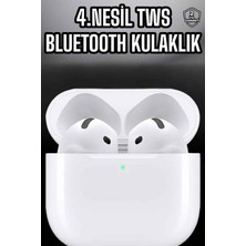 Ulu Pazarlama 4.nesil Kaliteli Tws Android ve Ios Uyumlu Mikrofonlu Kulaklık