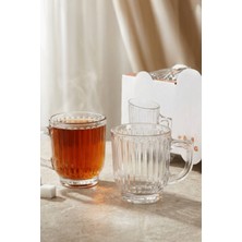 Elegancev Saplı Su Bardağı - Çay Bardağı - Saplı Cam Bardak- 6 Adet - Tmra