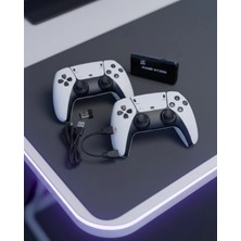 Die Grup  4K Retro Oyun Konsolu 20600 Oyun Kablosuz Oyun Kolu