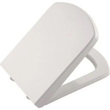 TeknoKapsül Lüks Kare Amartisörlü Yavaş Kapanan Klozet Kapağı