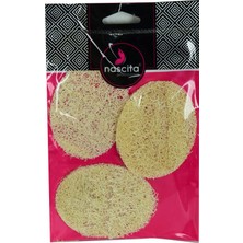 TeknoKapsül Doğal Kabak Lifli Peeling Oval Yüz Pedi Kese 3 Adet 9x7 cm