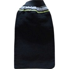 TeknoKapsül Ipek Sırt Vücut Kesesi Lastikli Siyah 15X27