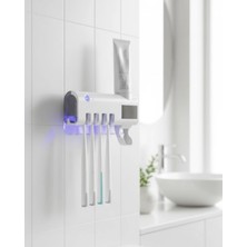 TeknoKapsül Uv Sterilizasyonlu Duvara Monte Otomatik Fırçası Tutucu