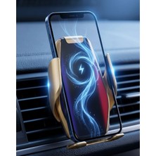 TeknoKapsül Otomatik Açılan Araç Telefon Tutucu Kablosuz Şarj Tek Kullanım