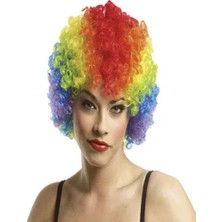 TeknoKapsül Karışık Renkli Kabarık Bonus Peruk