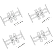 TeknoKapsül 4 Adet Bebek Çuk Koruma Kilidi - Dolap Çekmece Kilidi Sürgülü Kilit