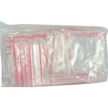 TeknoKapsül Kilitli Naylon Torba Poşet 5x5 cm Şeffaf 100 Adet 1 Paket