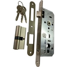 TeknoKapsül Kale Oval 15 R 40 mm Nikel Silindirli Kapı Kilidi