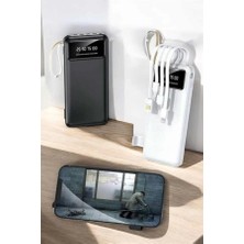 TeknoKapsül 20.000 Mah LED Işıklı LCD Ekran USB Girişli Type-C Lightning