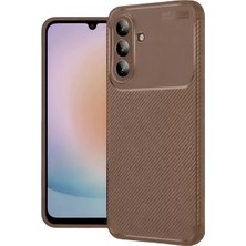 TeknoKapsül Galaxy A57 5g Auto Focus Karbon Kapak - Kahverengi