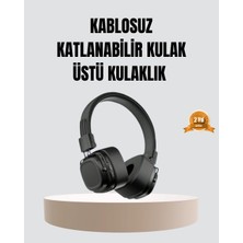 TeknoKapsül Bluetooth Kablosuz Kulak Üstü Kulaklık Katlanabilir Konforlu Tasarımlı