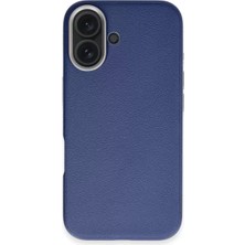 TeknoKapsül Iphone 16 Wonder Deri Magsafe Kapak - Lacivert