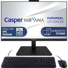 Casper Nirvana One A70.1270-BD00X-V  i7 12700H 16GB 250GB M2 SSD Dos 23.8" FHD IPS AIO
