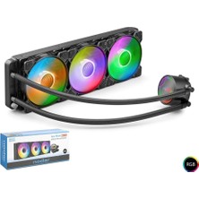Nodar ND2505 Sıvı Soğutma Fan 360 Argb 36CM Siyah