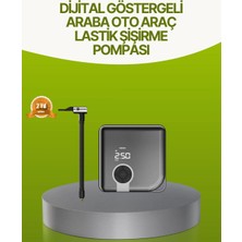 TeknoKapsül Dijital Ekranlı Taşınabilir Akıllı Araç Hava Kompresörü