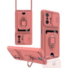 TeknoKapsül 11T Kılıf Zuma Kartvizitli Yüzüklü Silikon - Pembe