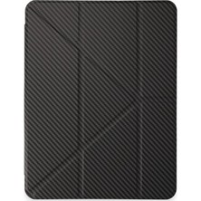Die Grup  Ipad Pro 11 (2024) Kılıf Color Karbon Tablet Kılıfı - Koyu Gri