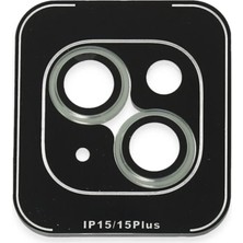 TeknoKapsül Iphone 15 Pvd Metal Kamera Lens - Yeşil