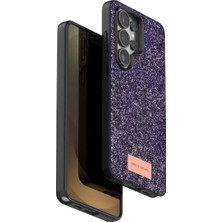 TeknoKapsül Onegif Galaxy S26 Bright Simli Kapak - Derin Mor