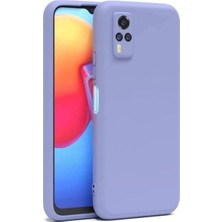 Herşey Trend Herşeytrend Vivo Y53S Kılıf Nano Içi Kadife Silikon - Lila