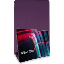 Die Grup  Samsung Galaxy X200 Tab A8 10.5 Kılıf Tablet Smart Kılıf - Mor