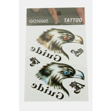 Zero Land Nrzsnt Kartal Tattoo Dövme Sticker-Beyaz