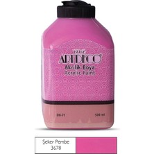  artdeco akrilik boya 500 ml şeker pembe 3678