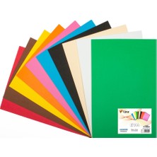 Lino Eva 50X70 Cm 10 Renk Karışık 2Mm (10Lu Paket)