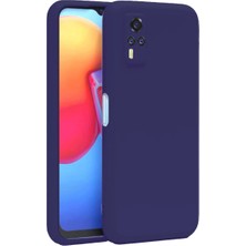Herşey Trend Herşeytrend Vivo Y53S Kılıf Nano Içi Kadife Silikon - Mor
