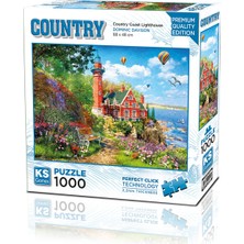  ks games puzzle 1000 parça country coast lighthouse 20817