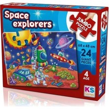  ks games puzzle space explorers jumbo puzzle 24 parça jp 31011