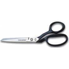 TeknoKapsül 232-8 Tekstil / Yatık Regula Makası No: 8 Inç / 20,32 cm - Nikel Kaplama, Siyah Saplı