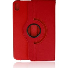 Herşey Trend Herşeytrend Apple Ipad Mini 6 Kılıf 360 Tablet Deri Kılıf - Kırmızı