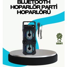 TeknoKapsül LED Işıklı Kablosuz Hoparlör – Bluetooth, Fm Radyolu, Taşınabilir Şarjlı