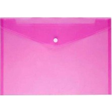 Noki A4 Çıtçıtlı Dosya Evrak Zarfı Pembe 3101 (12 Li Paket)