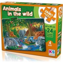  ks games puzzle 24 parça animal ın the wild jumbo puzzle jp 31008