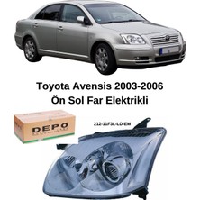 Doğru Oto Toyota Avensis Depo Ön Sol Far Elektrikli 2003-2005