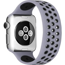 TeknoKapsül Watch 42MM Ayarlı Delikli Kordon - Gri-Siyah
