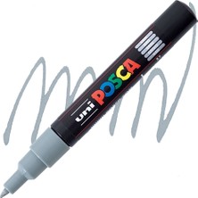 Uni-Ball Posca 0.7 Su Bazlı Boyama Kalemi Markörü Gri N Pc-1M (6 Lı Paket)