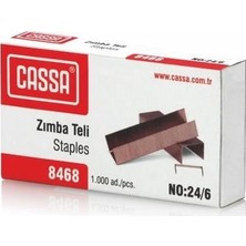Cassa Zımba Teli No: 24/6 Sarı 8468 (10 Paket)