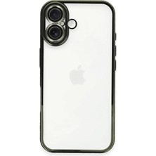 Ulu Pazarlama Apple Iphone 16 Plus Kılıf Razer Lensli Silikon - Yeşil